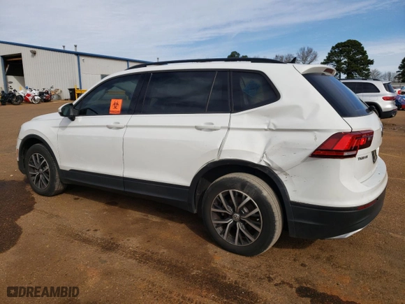 2021 Volkswagen Tiguan S with VIN 3VV1B7AX3MM045392, listed as a Copart auction lot 47685095 with 36,369 mi miles and Salvage Title. Bid and sale history available at carsss.com. Image 2.