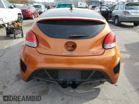 2013 Hyundai Veloster Turbo w/Black Int with VIN KMHTC6AE2DU173885, listed as a Copart auction lot 76492614 with 63,176 mi miles and Salvage Title. Bid and sale history available at carsss.com. Image 6.