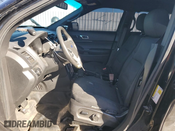 2015 Ford Utility Police Interceptor with VIN 1FM5K8AR4FGB98895, listed as a Copart auction lot 77586044 with 144,099 mi miles and Salvage Title. Bid and sale history available at carsss.com. Image 7.