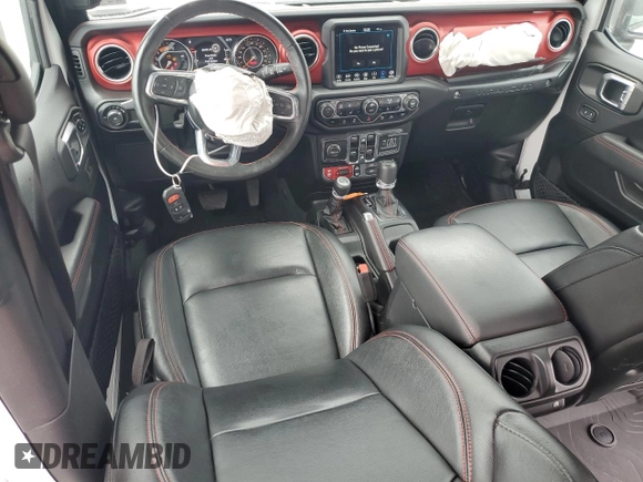 2023 Jeep Wrangler Rubicon with VIN 1C4JJXFM3PW585720, listed as a Copart auction lot 59776305 with 19,190 mi miles and Salvage title. Bid and sale history available at DreamBid. Image 8.