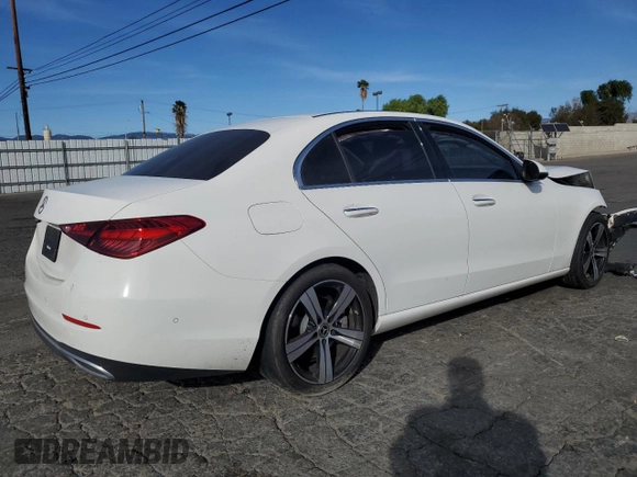 2023 Mercedes-Benz C 300 with VIN W1KAF4GBXPR137492, listed as a Copart auction lot 41928945 with 15,960 mi miles and Salvage title. Bid and sale history available at DreamBid. Image 3.
