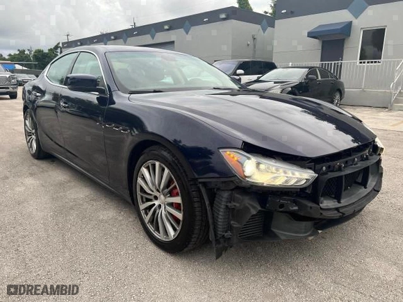 2015 Maserati Ghibli with VIN ZAM57XSA2F1159438, listed as a Copart auction lot 72659484 with NaN miles and Salvage Title. Bid and sale history available at carsss.com. Image 4.