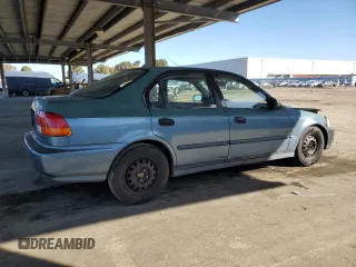 1998 Honda Civic DX with VIN JHMEJ6628WS010348, listed as a Copart auction lot 51292635 with 255,768 mi miles and Salvage Title. Bid and sale history available at carsss.com. Image 3.