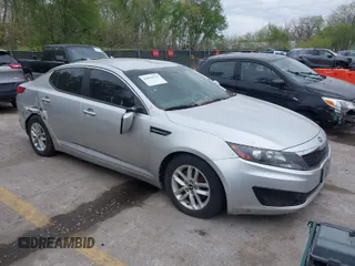 2011 Kia Optima LX with VIN KNAGM4A71B5149283, listed as a IAAI auction lot 42034379 with Not Provided miles and . Bid and sale history available at carsss.com. Image 1.