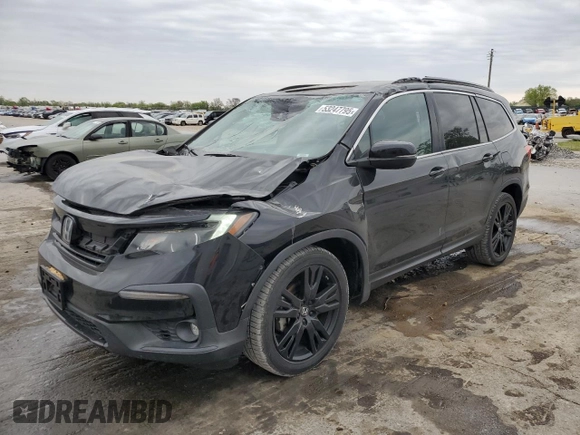2021 Honda Pilot Special Edition with VIN 5FNYF5H20MB005405, listed as a Copart auction lot 53247795 with 41,958 mi miles and Salvage Title. Bid and sale history available at DreamBid. Image 1.