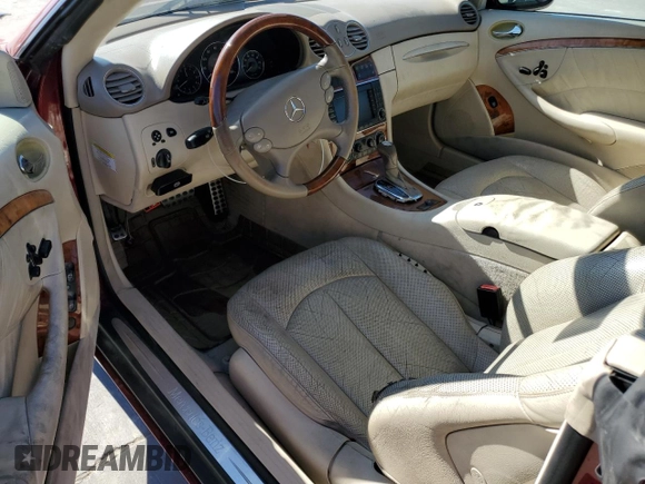 2005 Mercedes-Benz CLK 320 with VIN WDBTK65G45T043762, listed as a Copart auction lot 79904434 with 88,127 mi miles and Salvage Title. Bid and sale history available at DreamBid. Image 8.