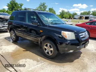 2007 Honda Pilot EX with VIN 5FNYF18427B008272, listed as a Copart auction lot 61237274 with 206,199 mi miles and Salvage Title. Bid and sale history available at carsss.com. Image 4.