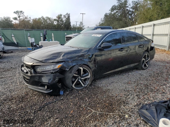 2022 Honda Accord Sedan Sport SE with VIN 1HGCV1F44NA101334, listed as a Copart auction lot 43177315 with 73,010 mi miles and Non Repairable. Bid and sale history available at carsss.com. Image 1.