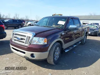 2008 Ford F-150 XLT with VIN 1FTPW12548KD59833, listed as a IAAI auction lot 41764806 with 128,606 mi miles. Bid and sale history available at carsss.com. Image 2.