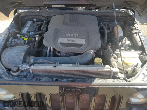 2014 Jeep Wrangler Unlimited Sahara with VIN 1C4BJWEGXEL150119, listed as a Copart auction lot 52378075 with 122,443 mi miles and Salvage Title. Bid and sale history available at carsss.com. Image 12.