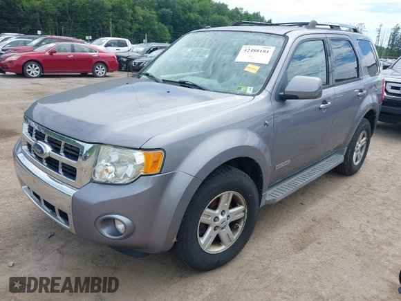 2008 Ford Escape Hybrid with VIN 1FMCU49H68KC63297, listed as a IAAI auction lot 42488181 with 230,266 mi miles and . Bid and sale history available at DreamBid. Image 2.
