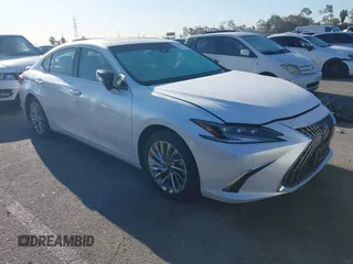 2022 Lexus ES 300h Luxury with VIN 58AEA1C14NU021371, listed as a IAAI auction lot 41831043 with 10,690 mi miles and . Bid and sale history available at DreamBid. Image 1.