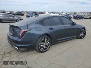 2020 Cadillac CT5 V-Series with VIN 1G6DV5RW5L0151558, listed as a Copart auction lot 47098245 with 60,790 mi miles and Salvage Title. Bid and sale history available at carsss.com. Image 3.