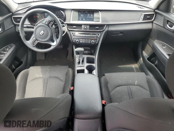 2018 Kia Optima S with VIN 5XXGT4L35JG265497, listed as a Copart auction lot 64371405 with 103,327 mi miles and Salvage title. Bid and sale history available at DreamBid. Image 8.