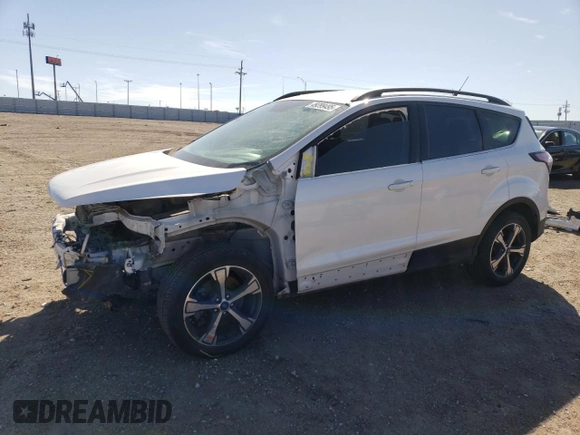 2018 Ford Escape SEL with VIN 1FMCU9HD6JUB52691, listed as a Copart auction lot 49399495 with 107,180 mi miles and Salvage Title. Bid and sale history available at carsss.com. Image 1.