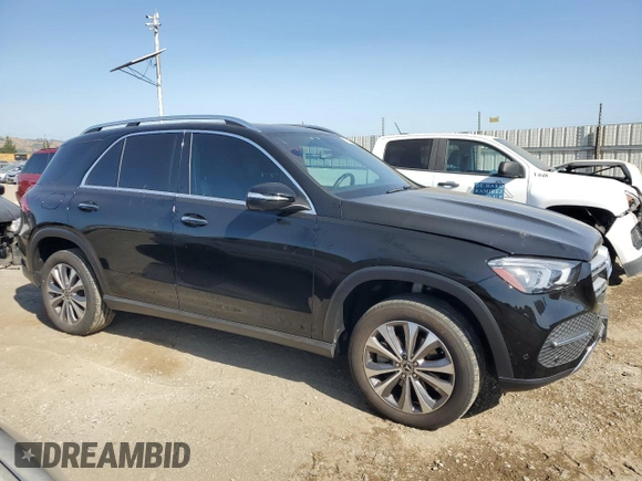 2022 Mercedes-Benz GLE 350 with VIN 4JGFB4KB8NA604077, listed as a Copart auction lot 61069915 with 25,192 mi miles and Salvage title. Bid and sale history available at DreamBid. Image 4.