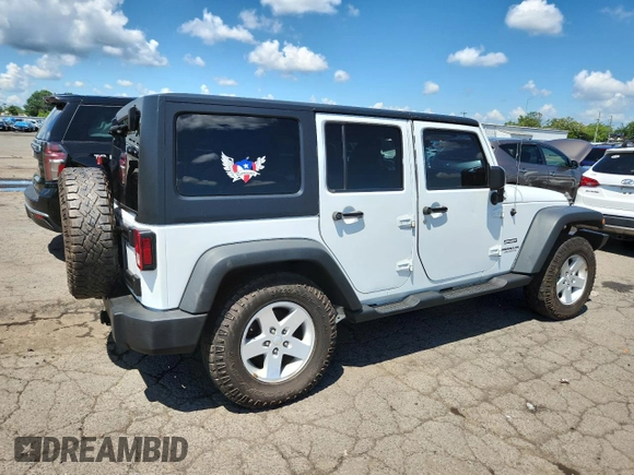 2015 Jeep Wrangler Unlimited Freedom with VIN 1C4HJWDGXFL755528, listed as a Copart auction lot 64927525 with 111,096 mi miles and Salvage title. Bid and sale history available at DreamBid. Image 3.