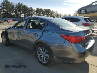 2016 Infiniti Q50 2.0t Premium with VIN JN1CV7ARXGM253725, listed as a Copart auction lot 45677165 with 51,699 mi miles and Salvage Title. Bid and sale history available at carsss.com. Image 2.