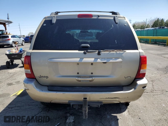 2001 Jeep Grand Cherokee Limited with VIN 1J4GW58NX1C676170, listed as a Copart auction lot 52363495 with 213,678 mi miles and Clean Title. Bid and sale history available at carsss.com. Image 6.