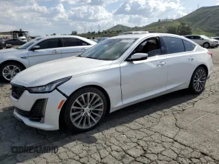 2020 Cadillac CT5 Premium Luxury with VIN 1G6DN5RK9L0133397, listed as a Copart auction lot 51714185 with 59,490 mi miles and Salvage Title. Bid and sale history available at carsss.com. Image 1.