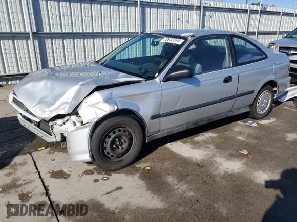 1997 Honda Civic DX with VIN 1HGEJ6127VL029010, listed as a Copart auction lot 79912244 with 268,453 mi miles and Salvage Title. Bid and sale history available at carsss.com. Image 1.