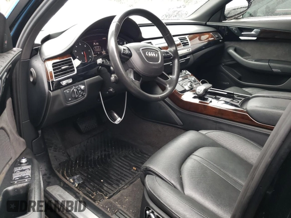 2016 Audi A8 L 3.0T with VIN WAU34AFD5GN011362, listed as a Copart auction lot 43261123 with 92,036 mi miles. Bid and sale history available at carsss.com. Image 7.