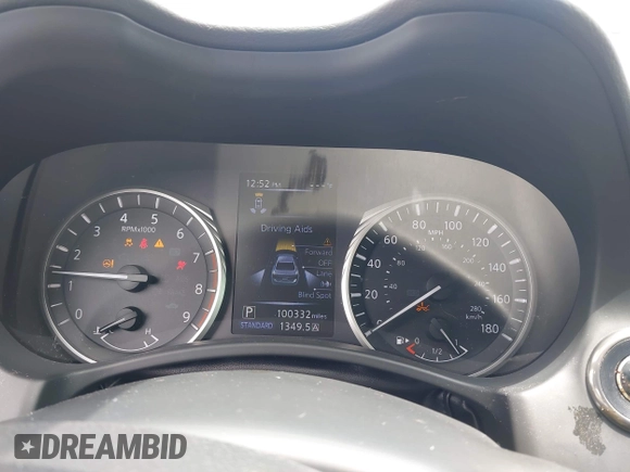 2018 Infiniti Q50 Red Sport 400 with VIN JN1FV7AR8JM481498, listed as a IAAI auction lot 42673176 with 100,332 mi miles and . Bid and sale history available at DreamBid. Image 7.