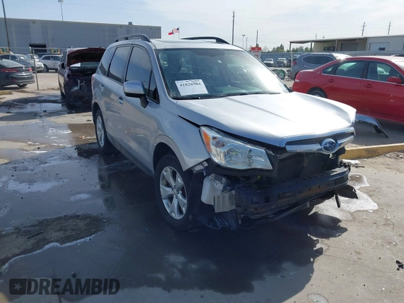 2016 Subaru Forester 2.5i Premium with VIN JF2SJADC8GH549569, listed as a IAAI auction lot 41828984 with 96,413 mi miles. Bid and sale history available at carsss.com. Image 1.