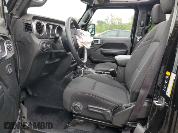 2021 Jeep Wrangler Unlimited Sport S с VIN 1C4HJXDN0MW566970, выставлен на аукционе Copart как лот 57655765 с пробегом 24 751 миль миль и Списание • Salvage title. История ставок и продаж доступна на DreamBid. Изображение 7.