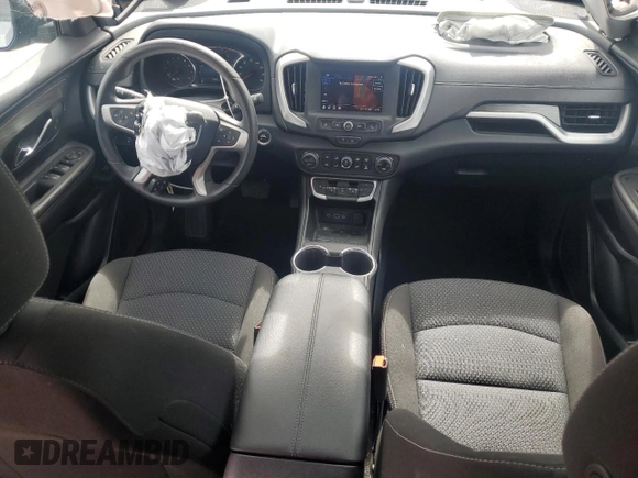 2023 GMC Terrain SLE with VIN 3GKALTEG9PL197285, listed as a Copart auction lot 50163245 with 57,627 mi miles and Salvage title. Bid and sale history available at DreamBid. Image 8.