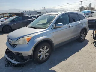 2008 Honda CR-V EX-L with VIN JHLRE48758C072262, listed as a Copart auction lot 53736945 with 136,140 mi miles and Salvage Title. Bid and sale history available at carsss.com. Image 1.