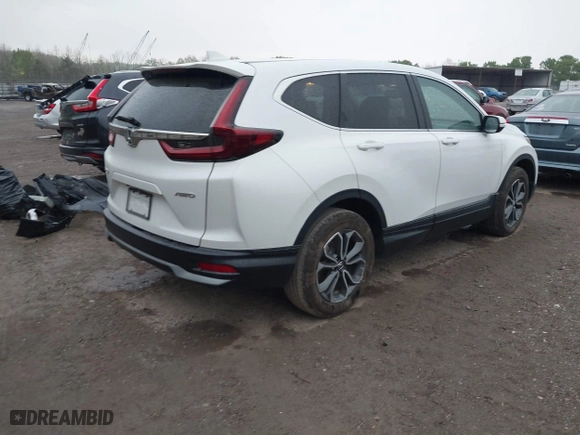 2020 Honda CR-V EX-L with VIN 5J6RW2H83LL047628, listed as a IAAI auction lot 41977919 with 24,459 mi miles. Bid and sale history available at carsss.com. Image 4.