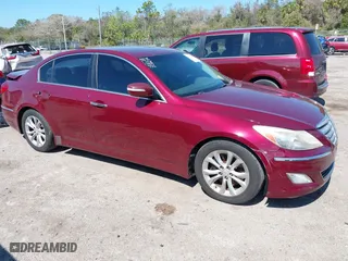 2012 Hyundai Genesis 3.8L with VIN KMHGC4DD4CU176486, listed as a IAAI auction lot 41674122 with 148,085 mi miles. Bid and sale history available at carsss.com. Image 1.