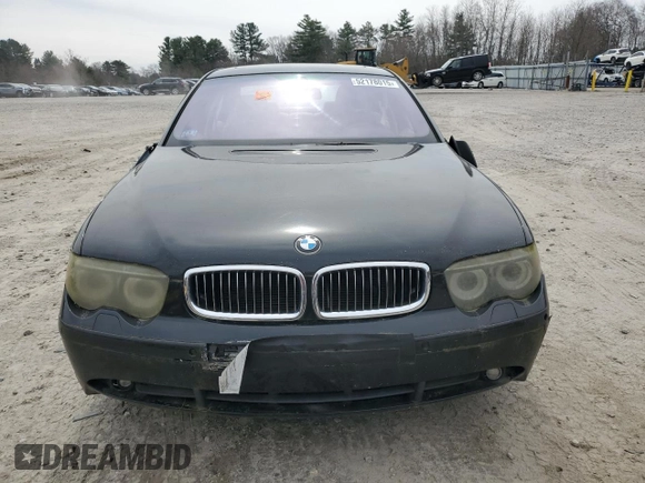 2004 BMW 7 Series 745i with VIN WBAGL63404DP71724, listed as a Copart auction lot 52178015 with Not Provided miles and Clean Title. Bid and sale history available at DreamBid. Image 5.