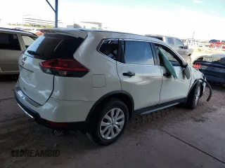 2017 Nissan Rogue S with VIN JN8AT2MT7HW132844, listed as a Copart auction lot 51873665 with 77,664 mi miles and Salvage Title. Bid and sale history available at carsss.com. Image 3.