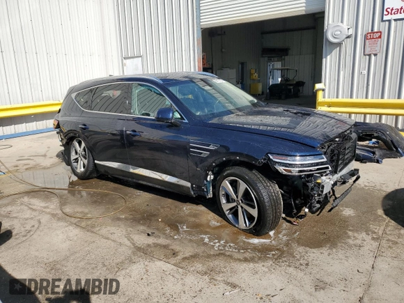 2021 Genesis GV80 with VIN KMUHB4SB8MU054029, listed as a Copart auction lot 85173174 with Not provided miles and Salvage title. Bid and sale history available at DreamBid. Image 4.