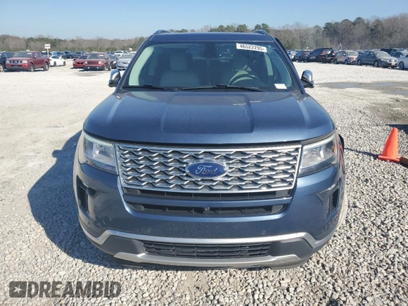 2018 Ford Explorer Platinum with VIN 1FM5K8HT5JGC38878, listed as a Copart auction lot 46522295 with 81,768 mi miles and Salvage Title. Bid and sale history available at DreamBid. Image 5.