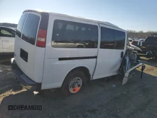 2009 Chevrolet Express Passenger with VIN 1GAHG35K991183568, listed as a Copart auction lot 87811625 with Not provided miles and Salvage title. Bid and sale history available at DreamBid. Image 3.
