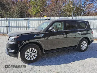 2024 Nissan Armada SV with VIN JN8AY2AC3R9196904, listed as a Copart auction lot 83995844 with 8,688 mi miles and Clean Title. Bid and sale history available at carsss.com. Image 1.