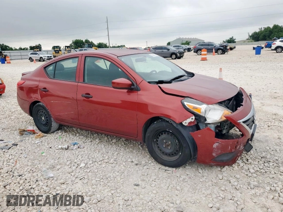 2016 Nissan Versa SV with VIN 3N1CN7AP6GL851450, listed as a Copart auction lot 59543325 with 135,747 mi miles and Salvage title. Bid and sale history available at DreamBid. Image 4.