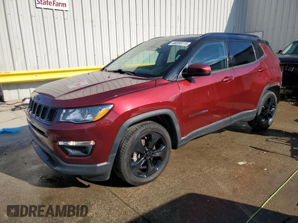 2021 Jeep Compass Latitude z VIN 3C4NJCBB8MT526873, wystawiony jako Copart lot #48359115 z przebiegiem 86 379 mil mil oraz Szkoda całkowita • Salvage title. Historia ofert i sprzedaży dostępna na DreamBid. Obrazek 1.