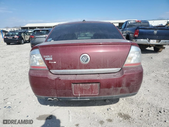 2008 Mercury Sable Premier with VIN 1MEHM42W48G612137, listed as a Copart auction lot 50747605 with 146,268 mi miles and Clean Title. Bid and sale history available at carsss.com. Image 6.