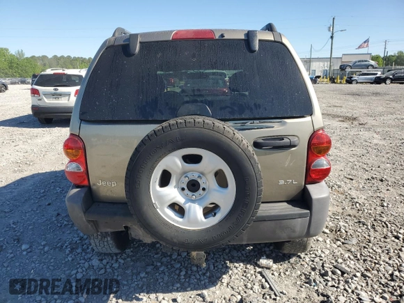 2004 Jeep Liberty Sport with VIN 1J4GK48K94W224211, listed as a Copart auction lot 53194535 with 219,797 mi miles and Salvage Title. Bid and sale history available at DreamBid. Image 6.
