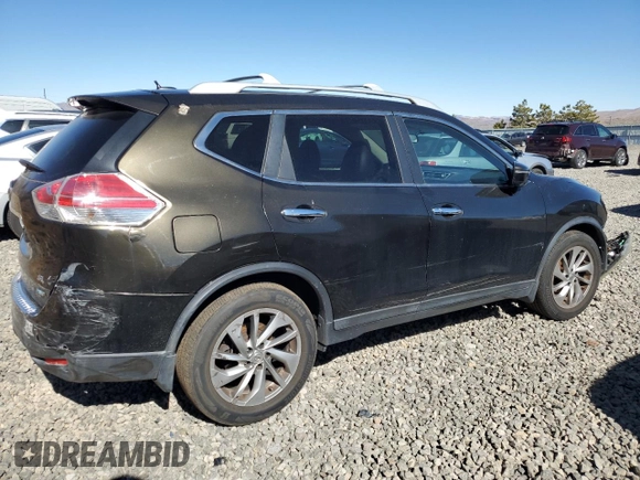 2014 Nissan Rogue SV with VIN 5N1AT2MT0EC792583, listed as a Copart auction lot 46142005 with Not Provided miles and Salvage Title. Bid and sale history available at carsss.com. Image 3.