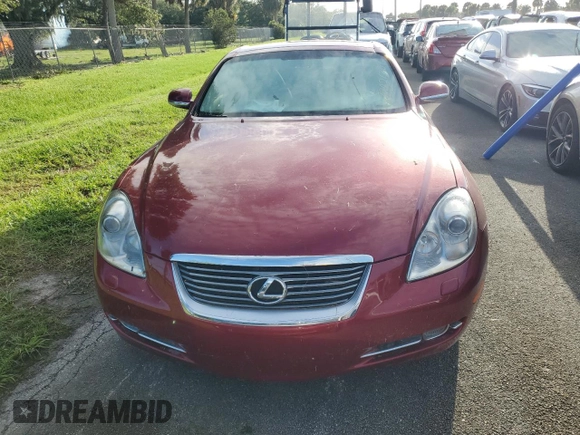 2007 Lexus SC 430 with VIN JTHFN45Y579012182, listed as a Copart auction lot 73826304 with Not Provided miles and Salvage Title. Bid and sale history available at DreamBid. Image 5.