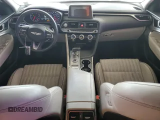 2020 Genesis G70 2.0T with VIN KMTG34LA5LU059898, listed as a Copart auction lot 46987825 with 38,166 mi miles and Salvage title. Bid and sale history available at DreamBid. Image 8.