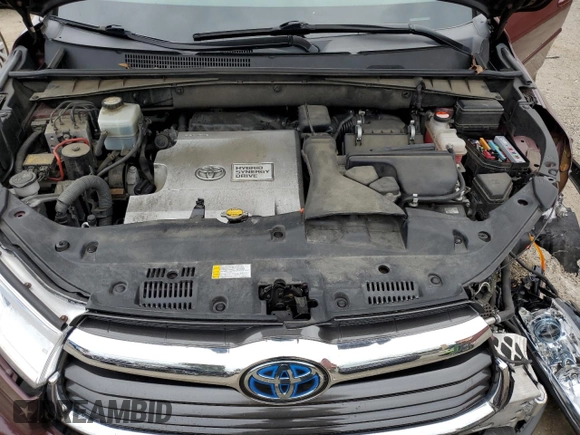 2015 Toyota Highlander Hybrid Limited with VIN 5TDDCRFH0FS009944, listed as a Copart auction lot 71665924 with 151,013 mi miles and Salvage Title. Bid and sale history available at carsss.com. Image 12.