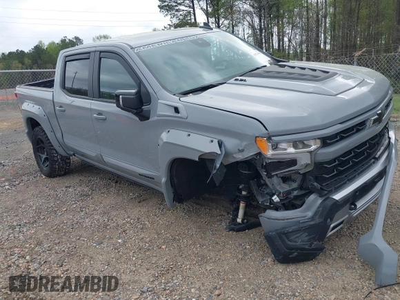 2024 Chevrolet Silverado 1500 RST with VIN 1GCUDEEL5RZ180834, listed as a IAAI auction lot 41924886 with 15,698 mi miles. Bid and sale history available at carsss.com. Image 1.
