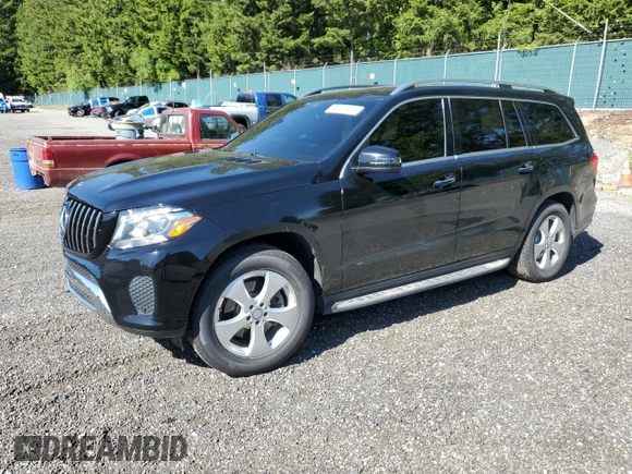 2017 Mercedes-Benz GLS 450 z VIN 4JGDF6EEXHA854678, wystawiony jako Copart lot #58337425 z przebiegiem 107 304 mil mil oraz Szkoda całkowita • Salvage title. Historia ofert i sprzedaży dostępna na DreamBid. Obrazek 1.