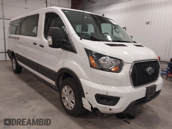 2024 Ford Transit Passenger XL with VIN 1FBAX2Y88RKA83401, listed as a IAAI auction lot 42159487 with 13,481 mi miles. Bid and sale history available at carsss.com. Image 1.
